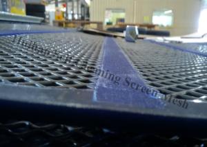 China Gravel Secondary Crusher Self Cleaning Screen Mesh Panel With 30mm PU Band on sale