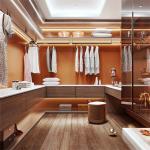 Modern LED Light Free Standing Bathroom Wardrobe Cabinet OEM ODM