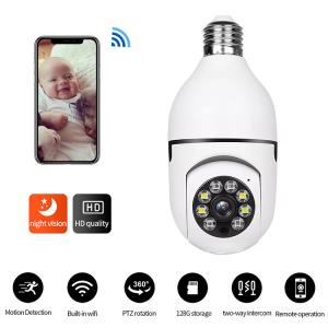 Wholesale 720P LED Wifi Light Bulb Security Camera With Motion Detector OEM from china suppliers