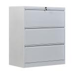 Office Furniture Lockable Steel Lateral Filing Cabinet 3 Drawer Hanging Filing