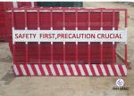 Temporary Edge Protection Guardrail Red And White Color For Building Constructio