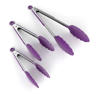 Wholesale China Factory Supply Custom FDA Tongs with Non Stick Silicone Tips Stainless Steel Kitchen tools from china suppliers