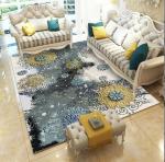 80*120cm Blending Crystal Velvet Living Room Floor Carpets Modern Simple
