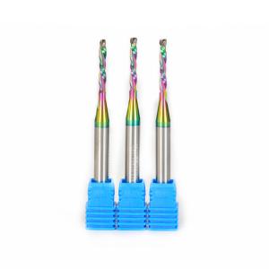 Wholesale Wood Cutter Compression End Mills Solid Carbide up and Down DLC Rainbow Coating from china suppliers