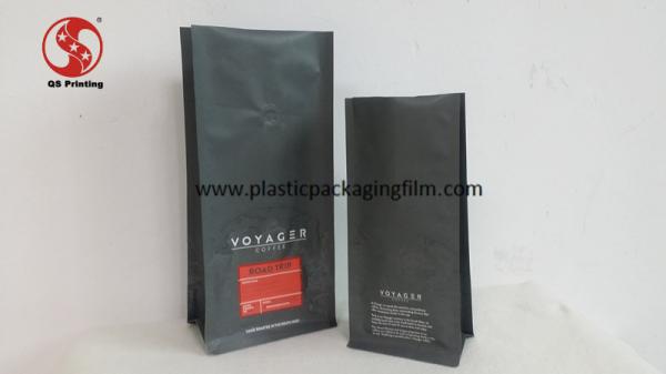 Quality One Way Degassing Valve Coffee Bags , PET AL PE Custom Printed Food / Coffee Bags for sale