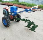 Horizontal Mini 9.68kw 12HP 2 Wheel Walking Tractor 4 Strokes For Garden