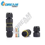 3 Pin Electrical Cable Wire Connector Ip68 Waterproof For Outdoor Junction Box