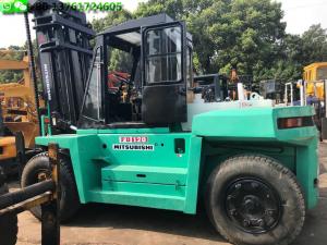 China Mitsubishi FD120 Used Forklift Equipment 12T Used Forklift Diesel Engine on sale
