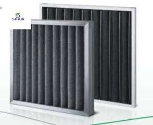 Wholesale Galvanized Mesh Aluminum Mesh Activated Carbon Pleated Air Filter Can Be Folded from china suppliers