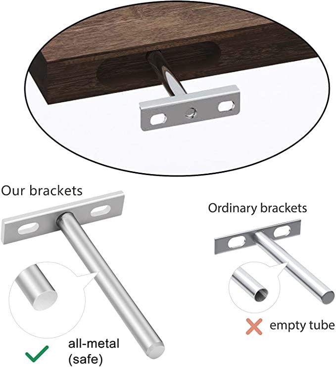 Floating Wall Mounted Wooden Shelves Ledges For Bedroom Living Room Bathroom Kitchen