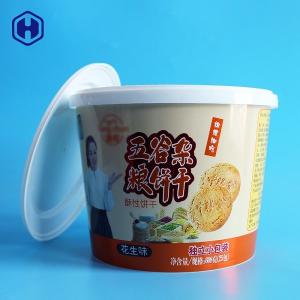 Wholesale Customize Labeling Cylindrical Plastic Containers 159 MM Inside Height IML Peanut Bucket from china suppliers