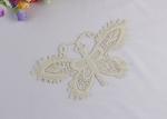 Chemical Embroidery Lace Applique Patches For Dresses Butterfly Shaped