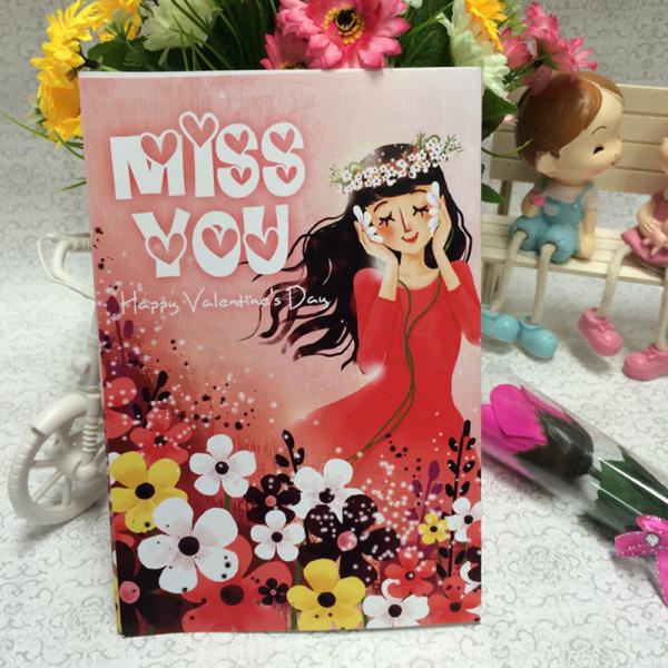 Custom Offset Printing Musical Paper Greeting Cards 30 Seconds Audio Playing