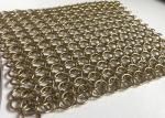 1.2*10 Mm Flexible Architectural Stainless Steel Chain Mail Curtain Ring Mesh