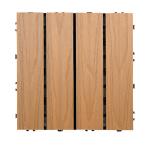 Commercial Wood Deck Tiles Rotproof Outdoor Wood Planks Interlocking