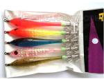 fashion color luminous hard squid jig hook fishing lure JWSQDJGHK-01