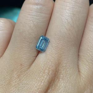 Wholesale 10 Mohs Blue Lab Grown Emerald Cut Diamond IGI Certified from china suppliers
