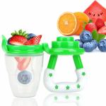 Baby Fresh Food Feeder 3 Pcs Fruit Silicone Nipple Teething Toy Reusable Aching
