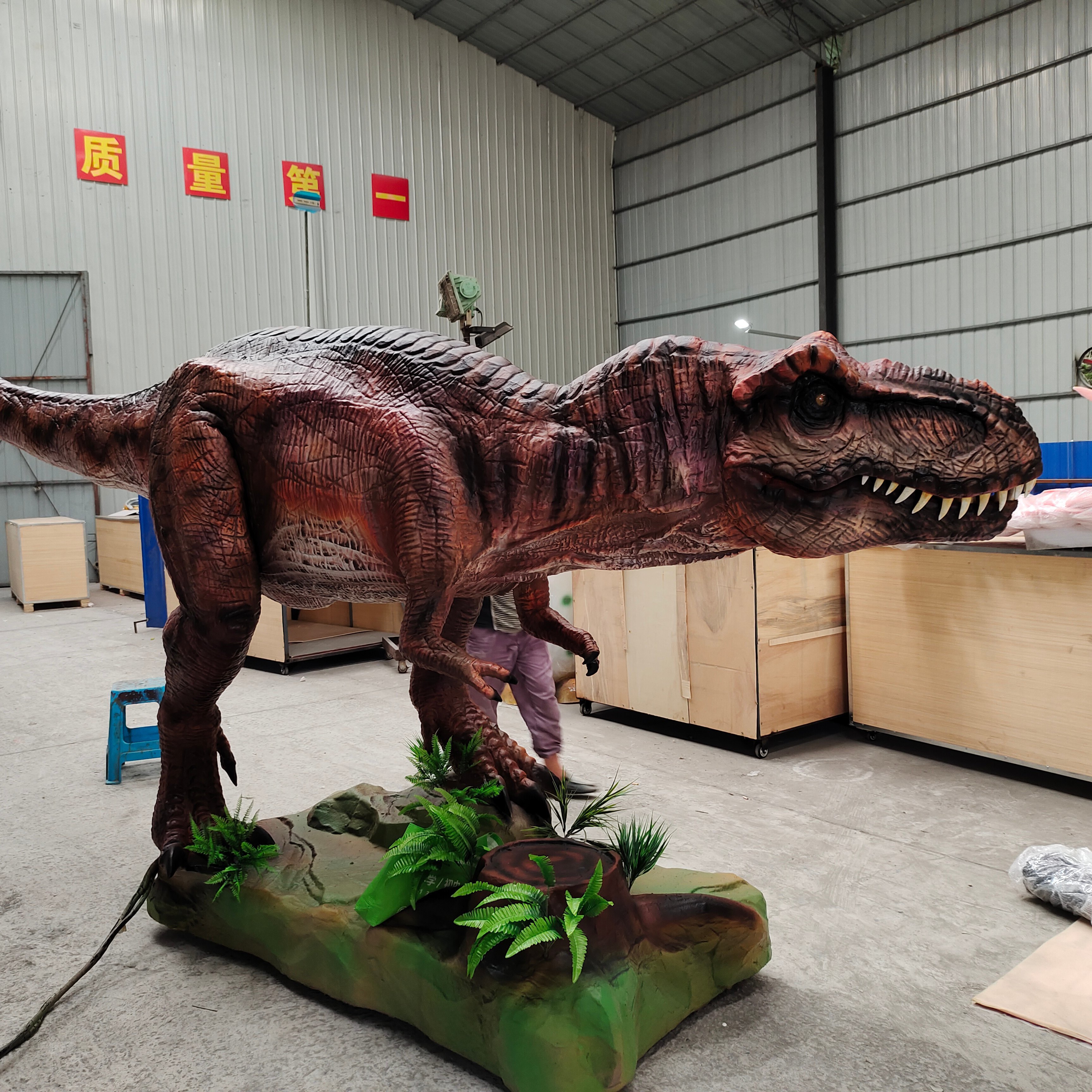 Theme Park High-quality Realistic Animatronic Dinosaur T-rex Model