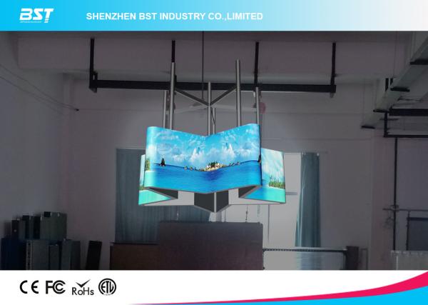Full Color Outdoor Flexible Led Display Matrix 48×24 With 140 Degree Viewing