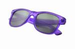 Rainbow Plastic Diffraction Glasses With Emerald Diffraction Film
