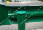 Public Place W Beam Crash Barrier Hot Dip Galvanizing Surface Treatment