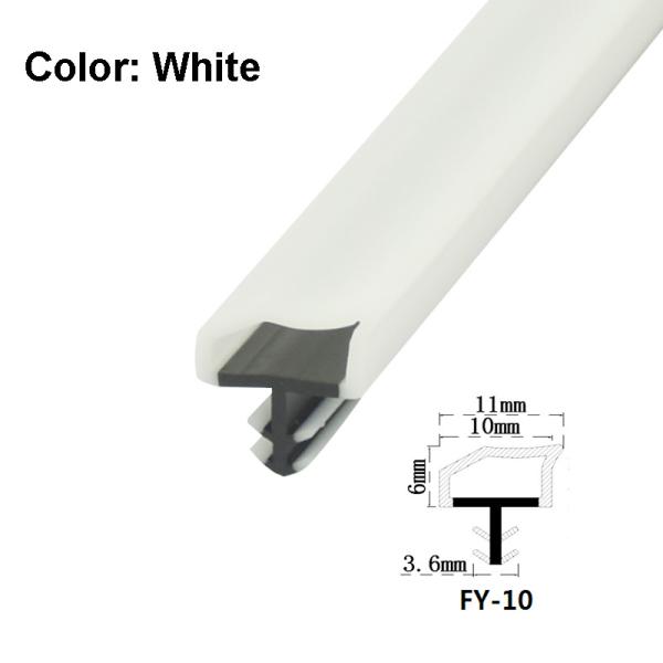 High Resilience Wooden Door Seal Strip Door Weather Stripping White Color 10*6mm