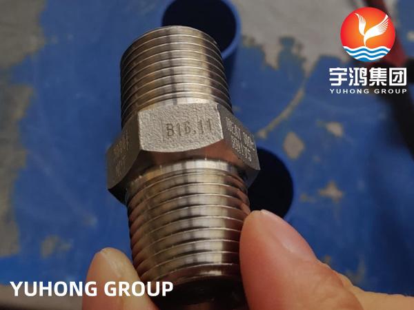 ASTM A182 F53(UNS S32750) Super Duplex Stainless Steel Threaded Elbow, Hex