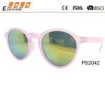 New arrival and hot sale of plastic round sunglasses,suitable for men and women