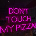 Pizza Cuttable Led Neon Sign AC240V Bright Pink Silica Gel Neon Sign