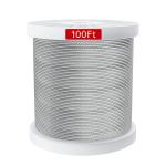 Tolerance ±1% 7x7 Rail Hanging Rope 1/8 inch T316 Stainless Steel Marine Wire
