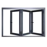 8-Way Seal Bi Folding Windows With High Strength Nylon PA66 Heat Insulation