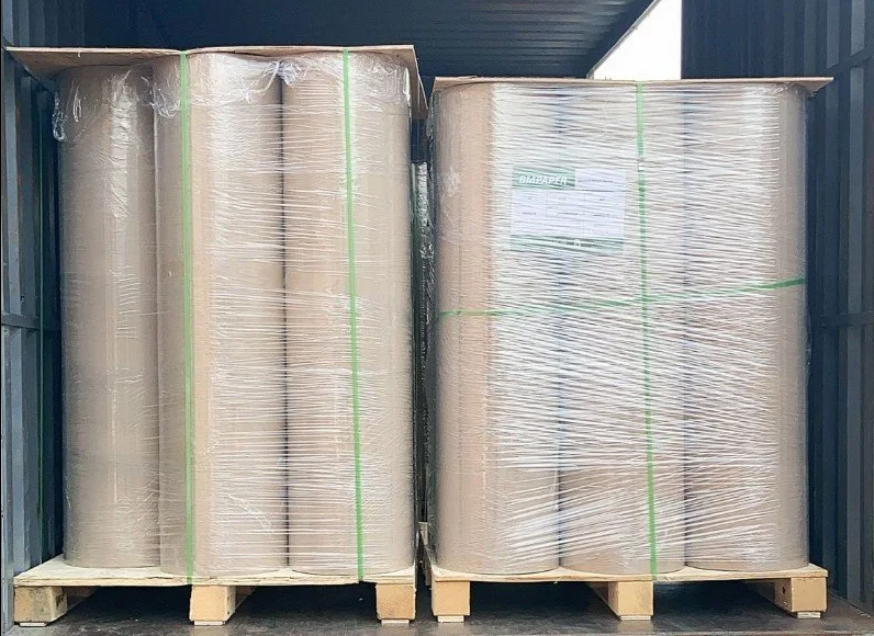  100% Wood Pulp Brown Kraft Paper 70gsm 80gsm For Snack Packaging Bag