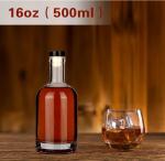 Bottle color Customized Clear Glass 500ml Empty Heavy Bottomed Wine Bottle