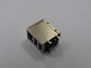 Wholesale Magnetic Modular Female 10 Pin RJ45 Connector 90 Degree Surface Mount Customized from china suppliers