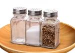 Stainless Steel Shaker Lid Empty Glass Jars Food Grade Clear Color Eco -