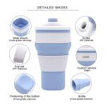 Sustainable 300ml BPA Free Silicone Coffee Cup Collapsible