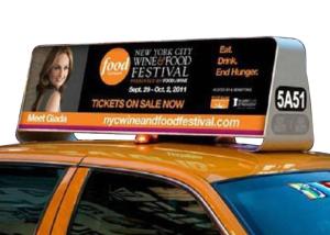 Wholesale Shockproof Taxi Top Digital Signage Real Color LCD Screen Toughened Glass Surface from china suppliers