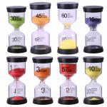 Plastic Small Hourglass 1 3 5 10 15 30 45 60 Min Sand Timer SGS Certificated