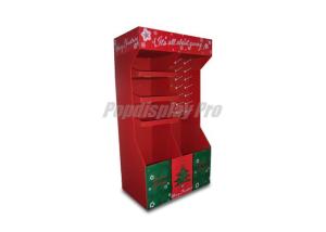 Wholesale Cardboard Half Size Pallet Display Stands Red Cardboard Greeting Card Display Stand from china suppliers