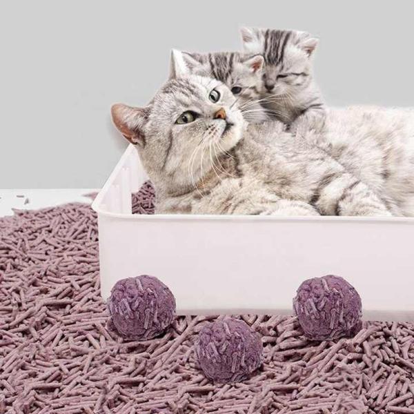 ISO9001 Certified Lavender Cat Litter with Strong Odor Control and High