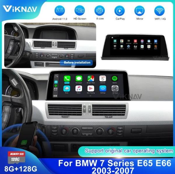 Aftermarket BMW Radio Screen Head Unit 7 Series E65 E66 2003 2004 2005 2006 2007