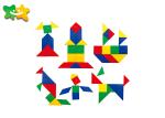 Functional Kindergarten Learning Toys Combination Stitching Plastic Non Toxic