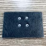 Eco Friendly custom leather patches Shiny Metal Logo For Cowboy Clothing