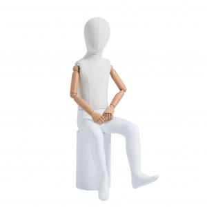 China Sitting Posture Child Mannequin Full Body Fiberglass 54CM Waist on sale