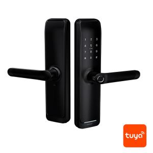 Wholesale Biometric Round Knob Wifi Tuya fingerprint door lock By App Scanner from china suppliers