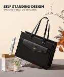 LOVEVOOK Laptop Bag for Women, 15.6 inch Laptop Tote Bag 2-in-1 Professional