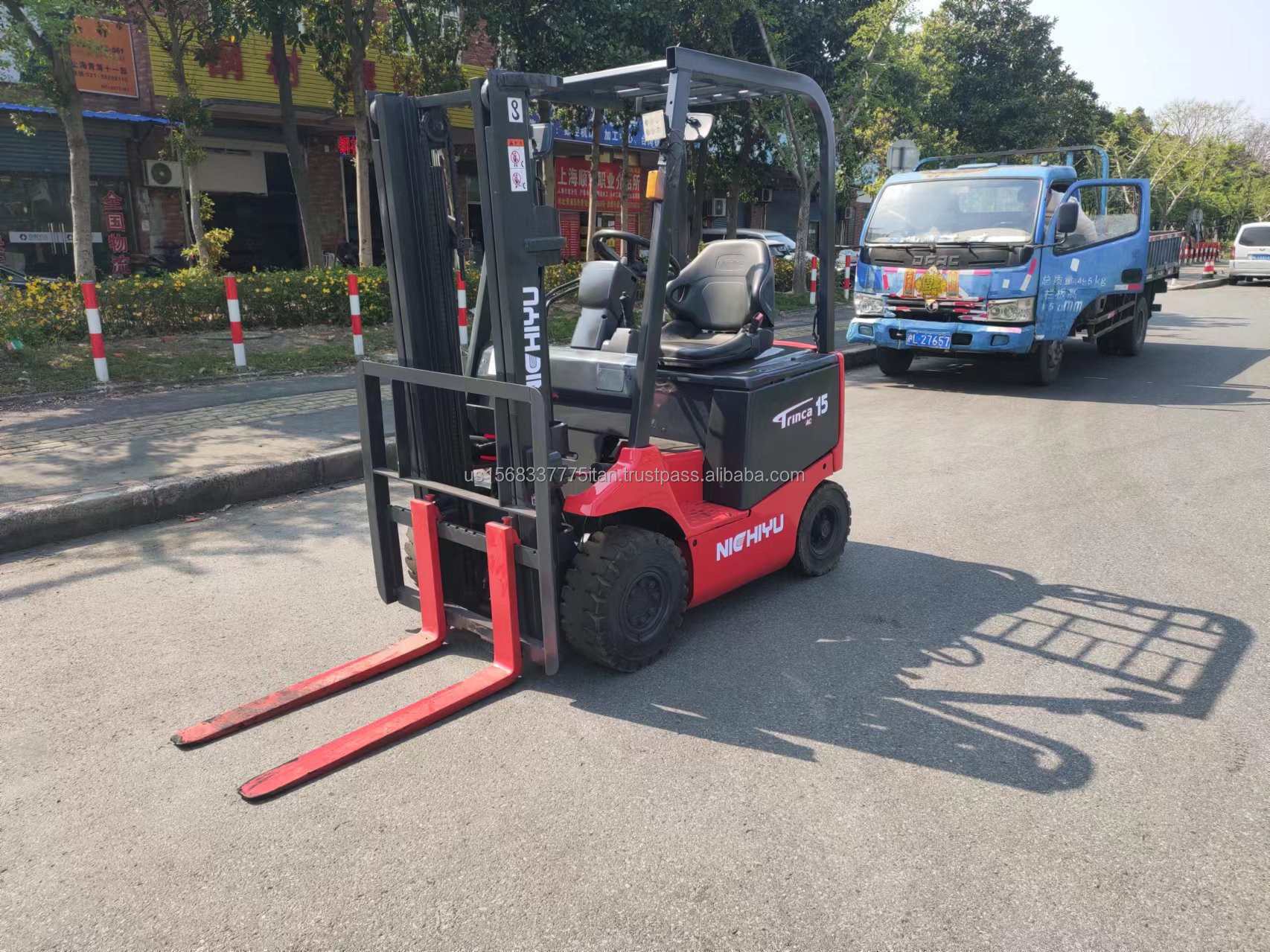 Used Nichiyu Electric Counterbalance Forklift with and Min. Lifting Height of 2.5m