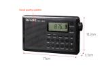 LCD Display FM MW SW Radio 230g Rechargeable Clock Radio Dry Batteries