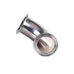 WZ Sanitary Stainless Steel 304 316 90 Degree Pipe Elbow with Cylindrical Head